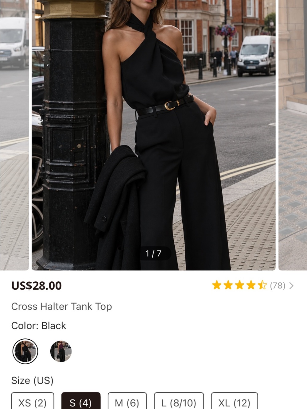 Commense Black High-Neck Top
